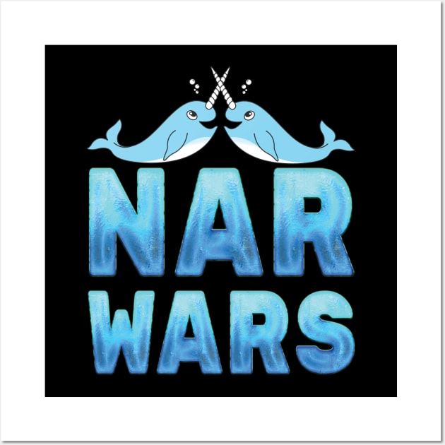 Narwars Ocean Marine Mammalia Animal Swimming Fish Water River Fisherman Beach Fishing Whale Unicorn of The Sea Narwhal Shirt Wall Art by BestSellerDesign